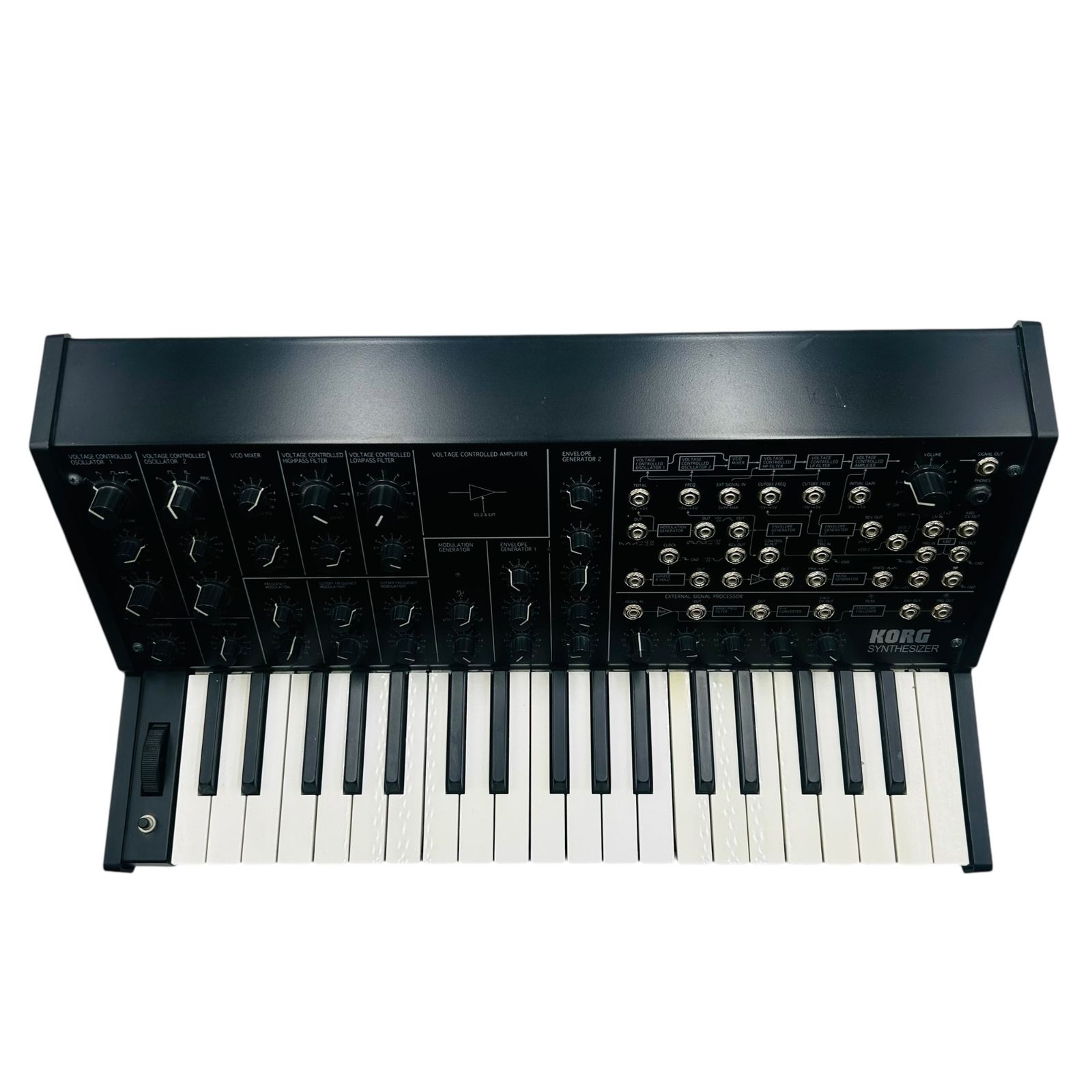 □KORG MS-20 mini アナログ シンセサイザー 37鍵 本体のみ 鍵盤黄ばみ