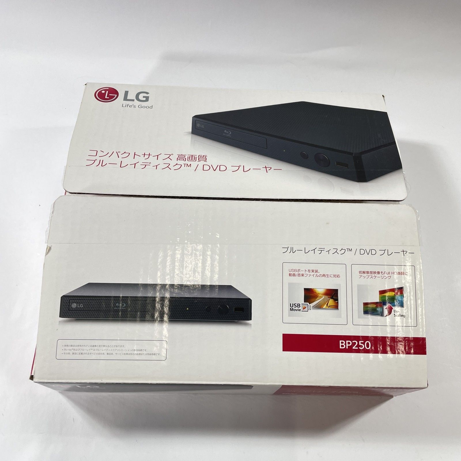 ☆ LG エルジー コンパクトサイズ Blu-rayディスク/DVDプレイヤー 箱入