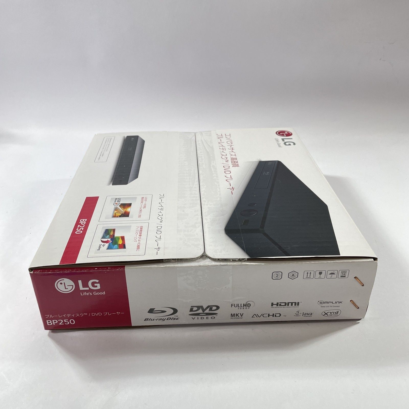 ☆ LG エルジー コンパクトサイズ Blu-rayディスク/DVDプレイヤー 箱入