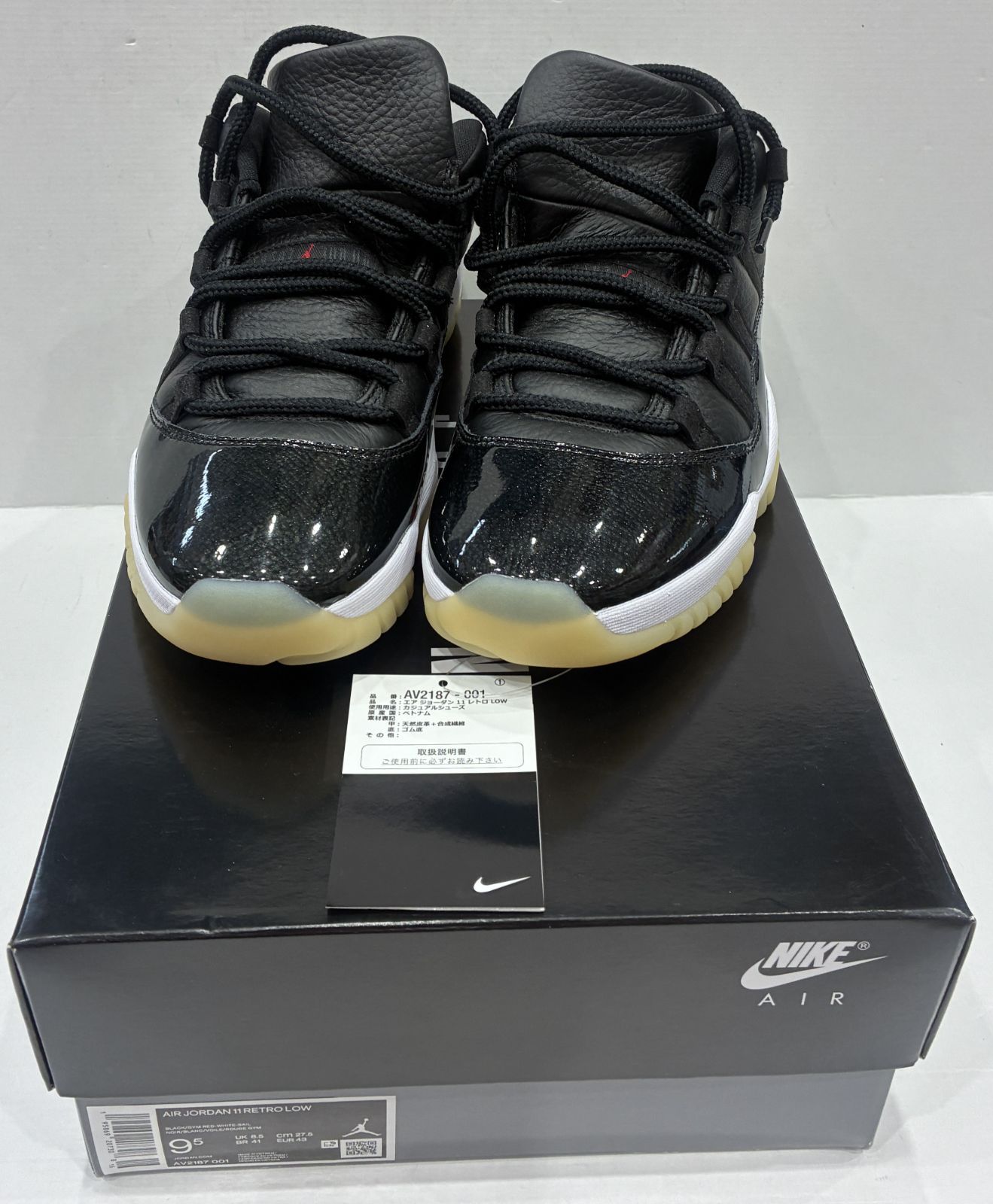 美中古 Nike Air Jordan 11 Low 72-10 AV2187-001 27.5cm ナイキ エア 
