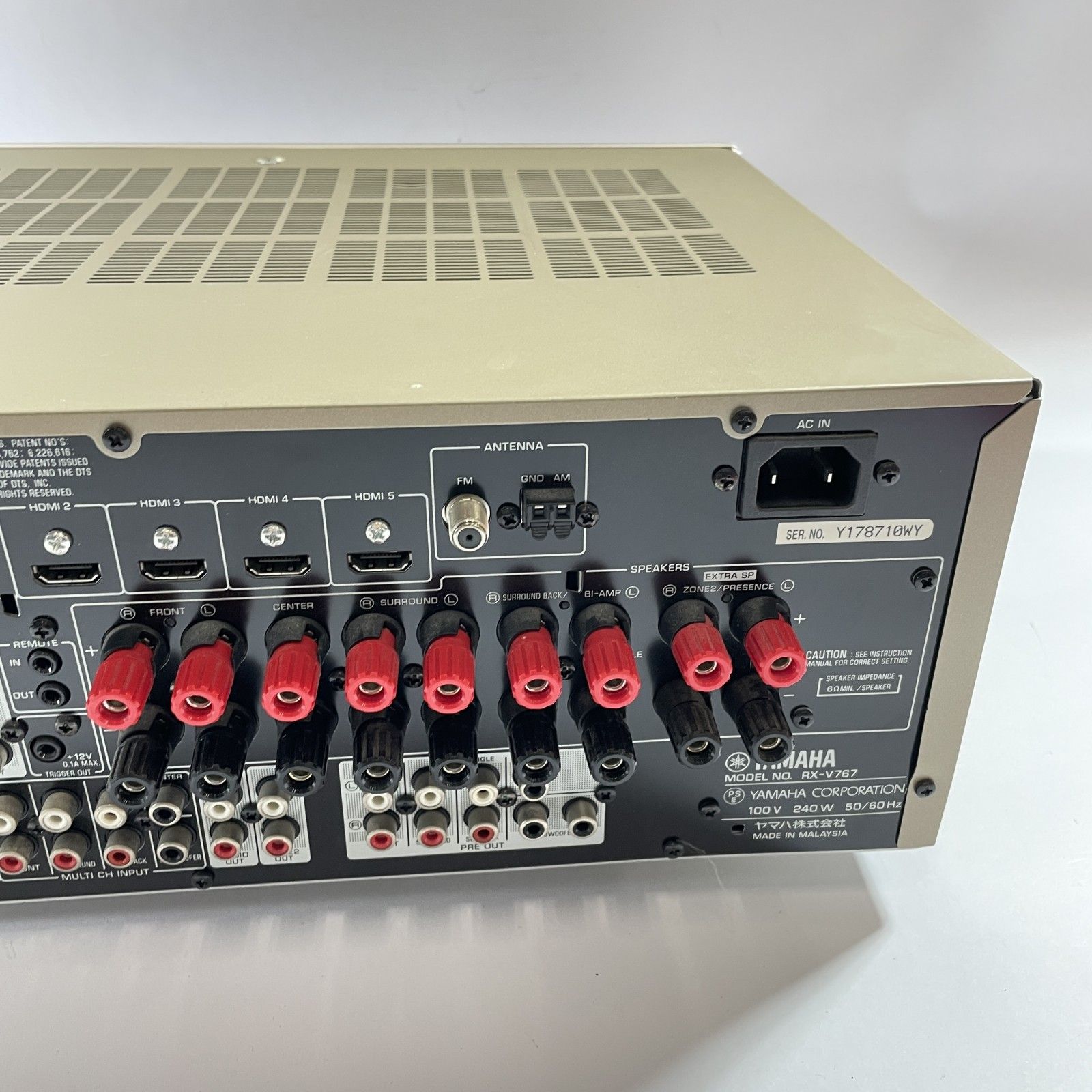 ☆ YAMAHA ヤマハ NATURAL SOUND AV RECEIVER レシーバー RX-V767 通電