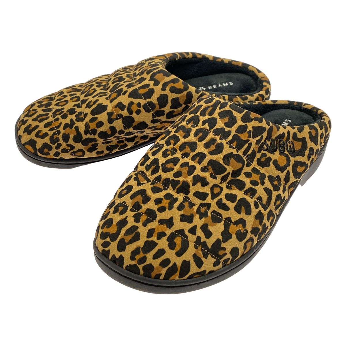 SUBU スブ bPr BEAMS 別注 フェイクヌバックレオパードサンダル