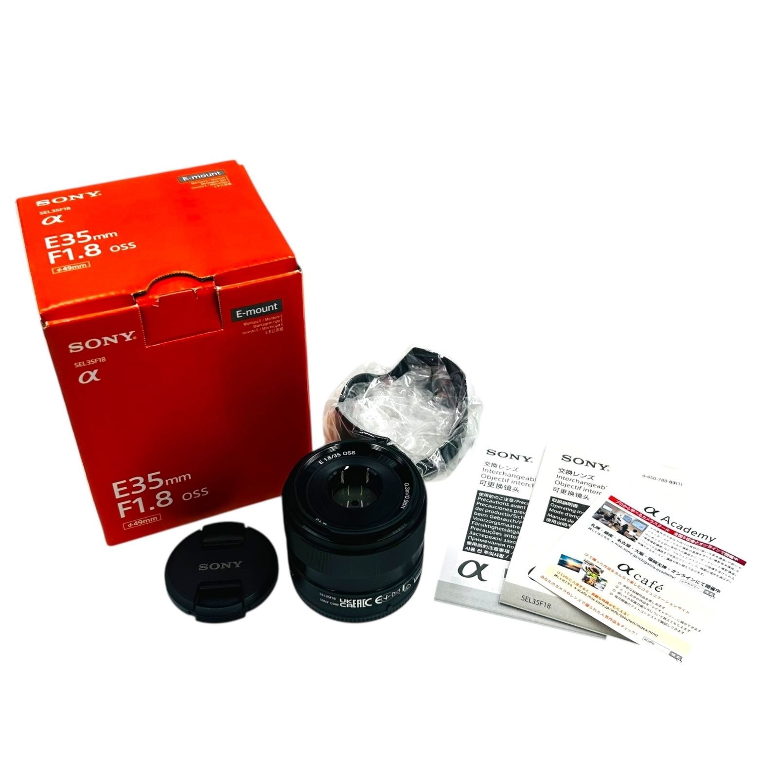 □美品 SONY SEL35F18 E35mm F1.8 OSS Eマウント 単焦点レンズ □美品 SONY SEL35F18 E35mm F1.8 OSS Eマウント 単焦点レンズ