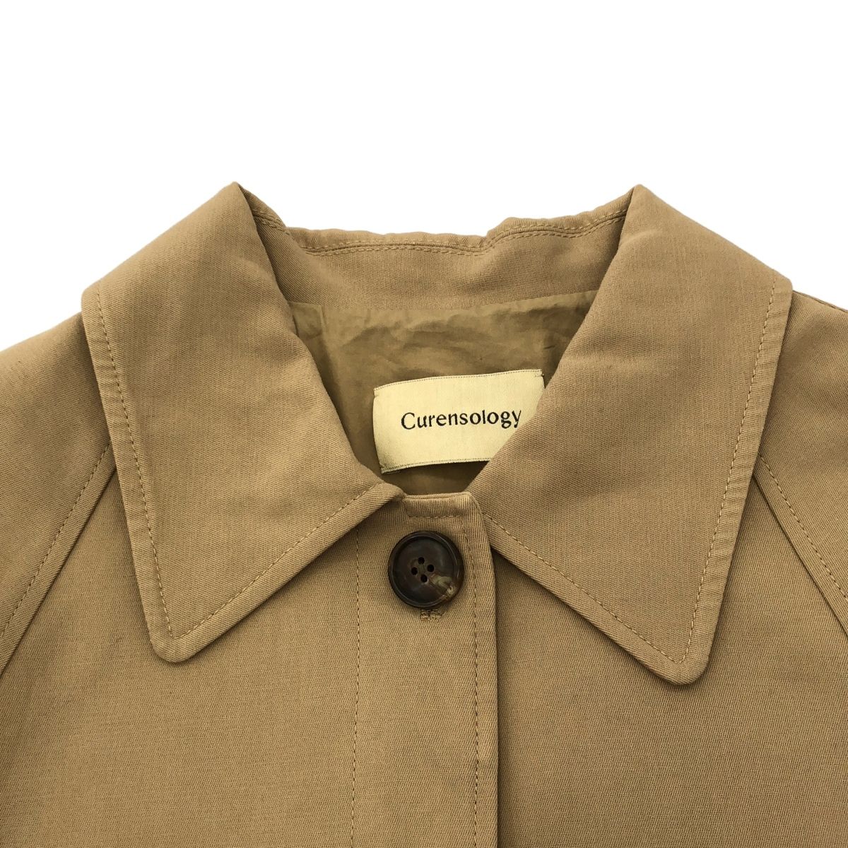 Curensology カレンソロジー ステンカラーコート CL207032ER ベージュ