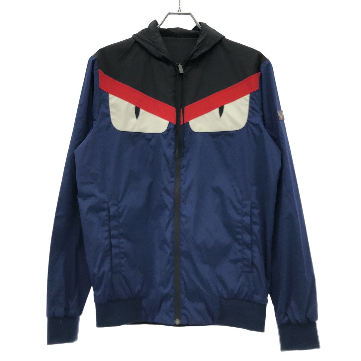 FENDI フェンディ バグズモンスター ナイロンリバーシブルパーカー