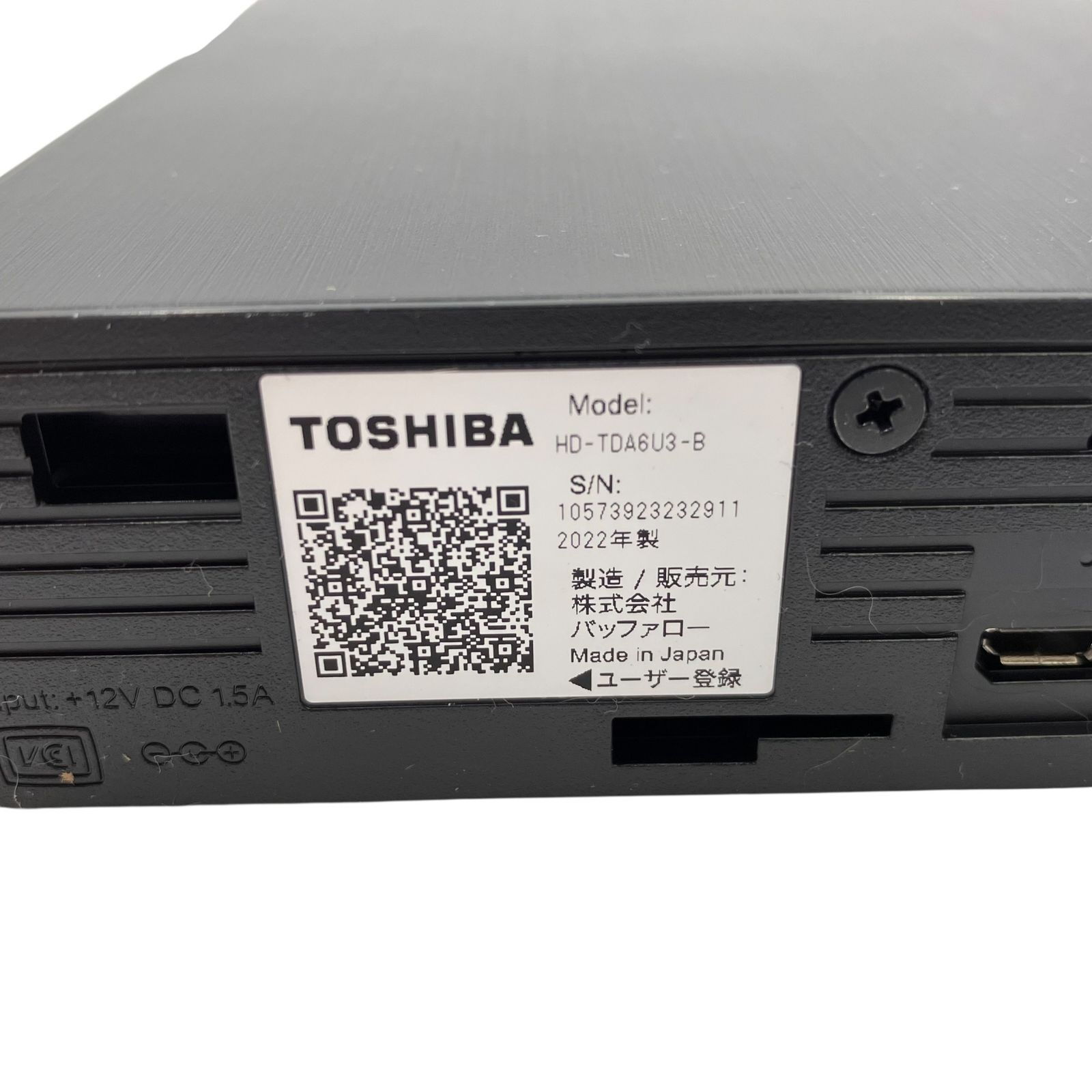 □美品 TOSHIBA HD-TDA6U3-B 6TB 外付けハードディスク Canvio Desktop