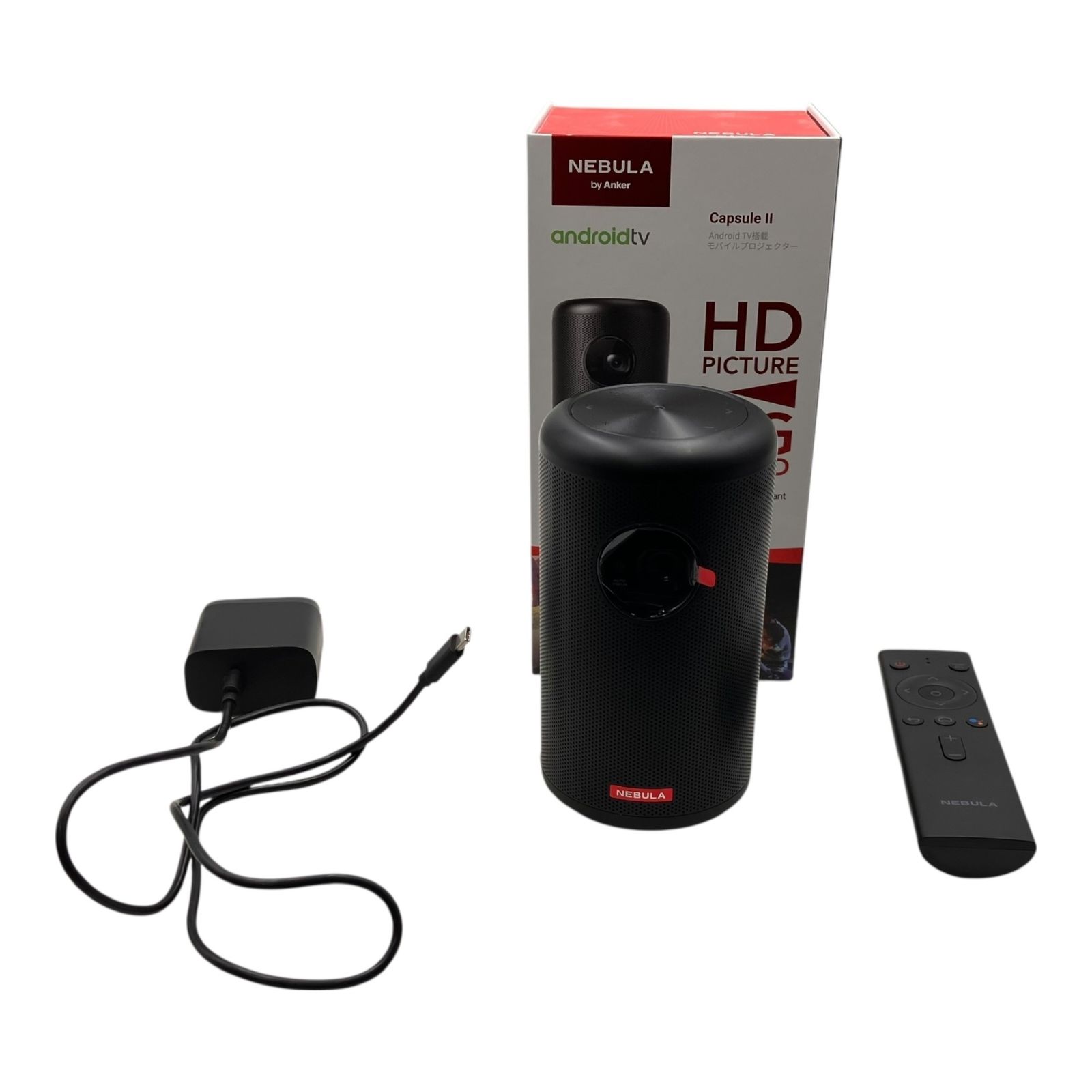 □Anker Nebula Capsule II HD モバイル プロジェクター Android TV
