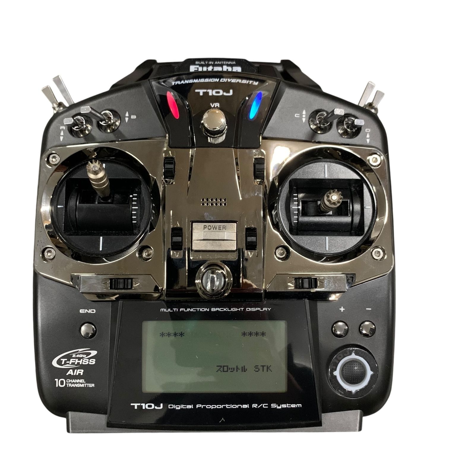 □Futaba T10J 2.4GHz T-FHSS AIR 10ch プロポ R3008SB 受信機付 ヘリ