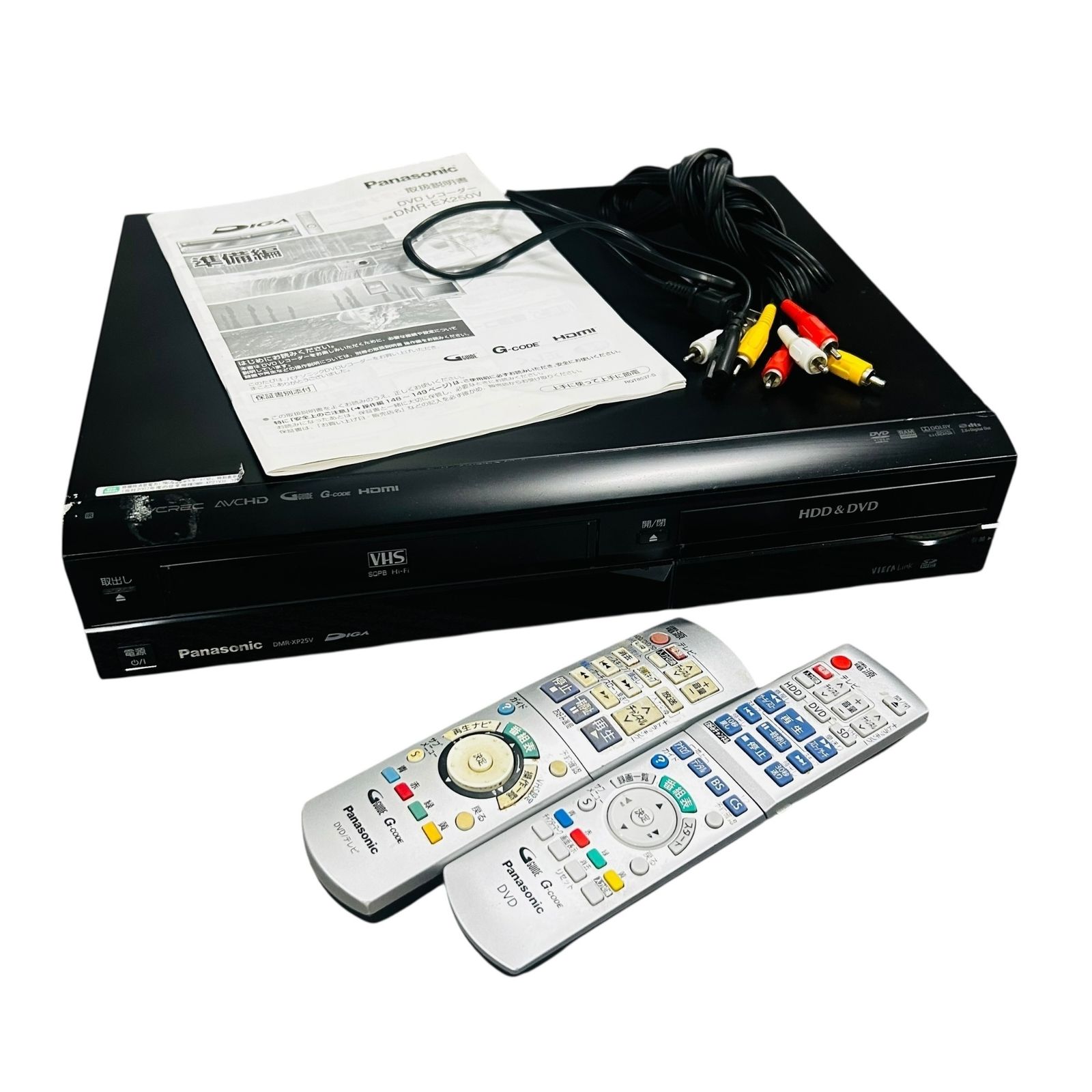 テレビ・映像機器 □Panasonic DIGA DMR-XP25V HDD DVD VHS