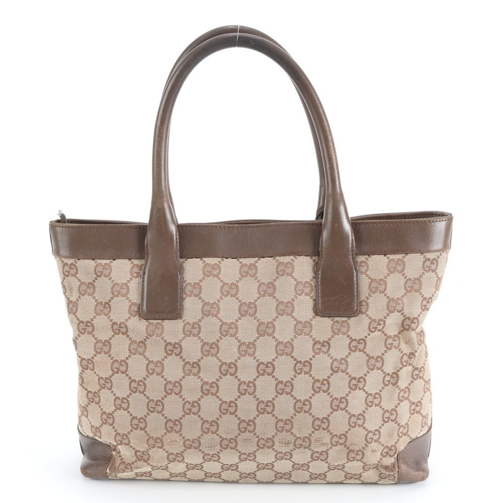 グッチ GGキャンバス 002 1119 レザー トート バッグ 肩掛け