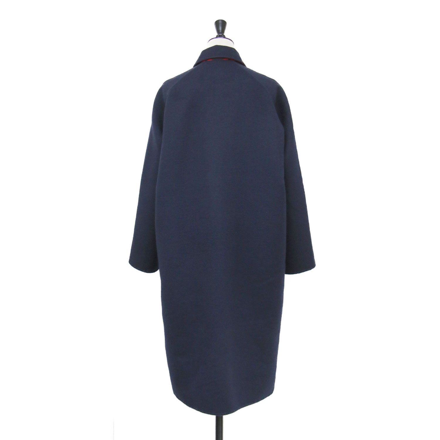 HERMES エルメス コート ネイビー レッド サイズ:32(XS) | 23春夏