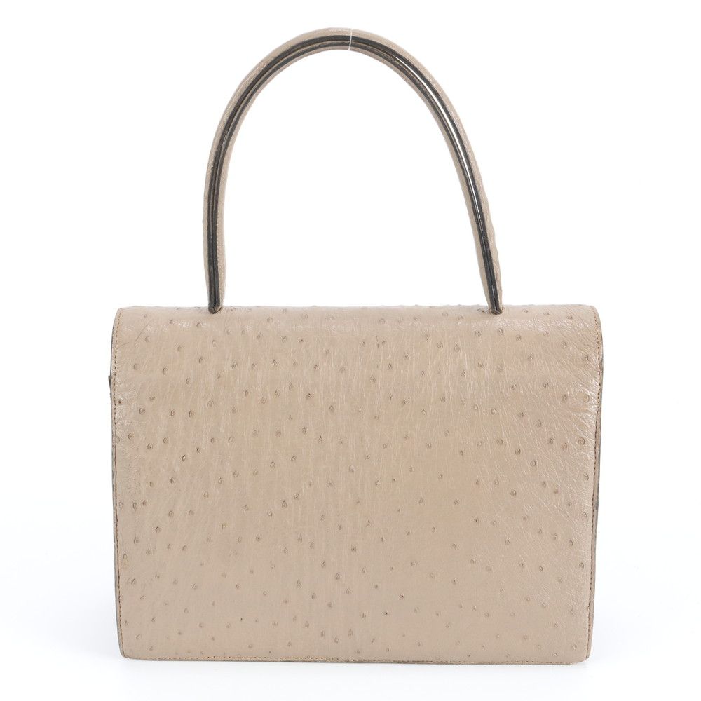 美品 クリスチャンディオール トップハンドル オーストリッチ レザー