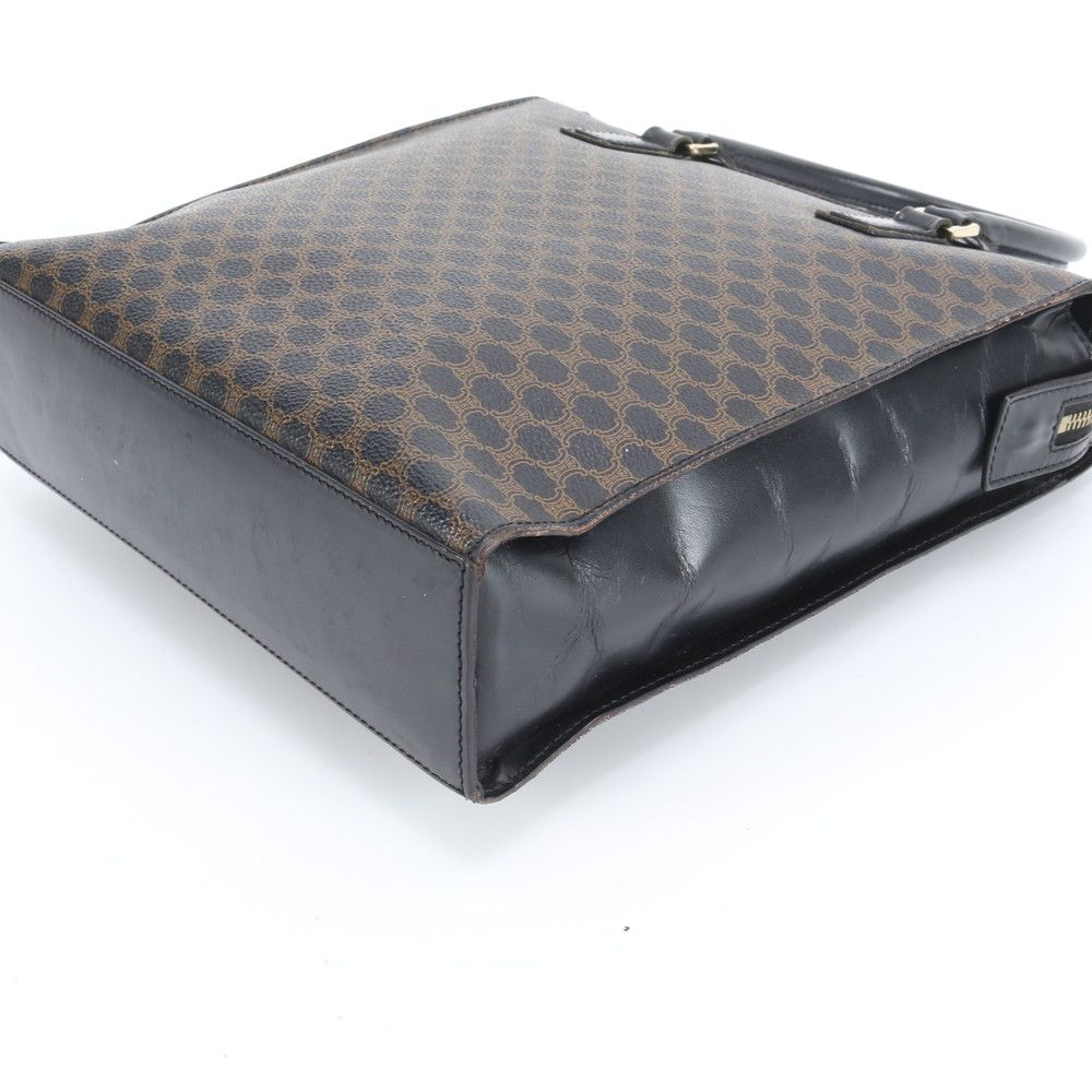 美品 セリーヌ マカダム レザー トート バッグ 肩掛け ショルダー