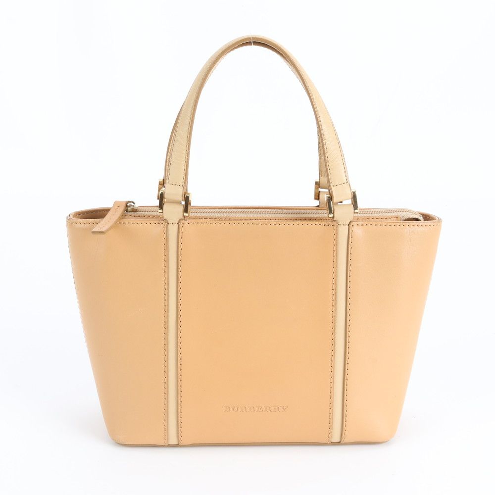 美品 バーバリー ノバ チェック レザー トート バッグ 肩掛け