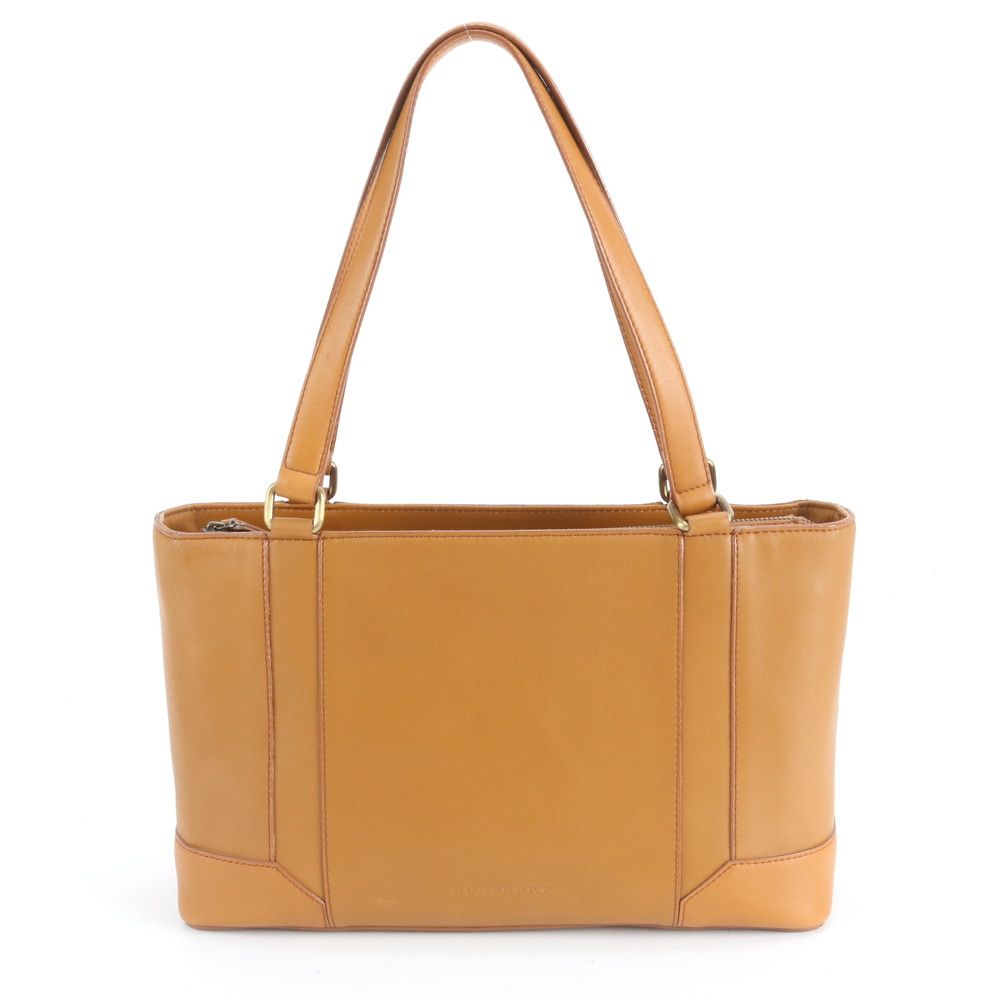 美品 バーバリー ノバ チェック レザー トート バッグ 肩掛け