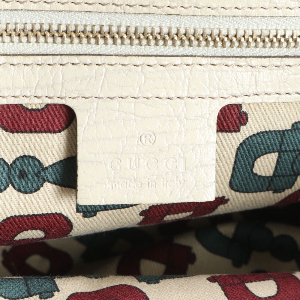 美品 グッチ GGキャンバス シェリー ライン 137396 レザー トート