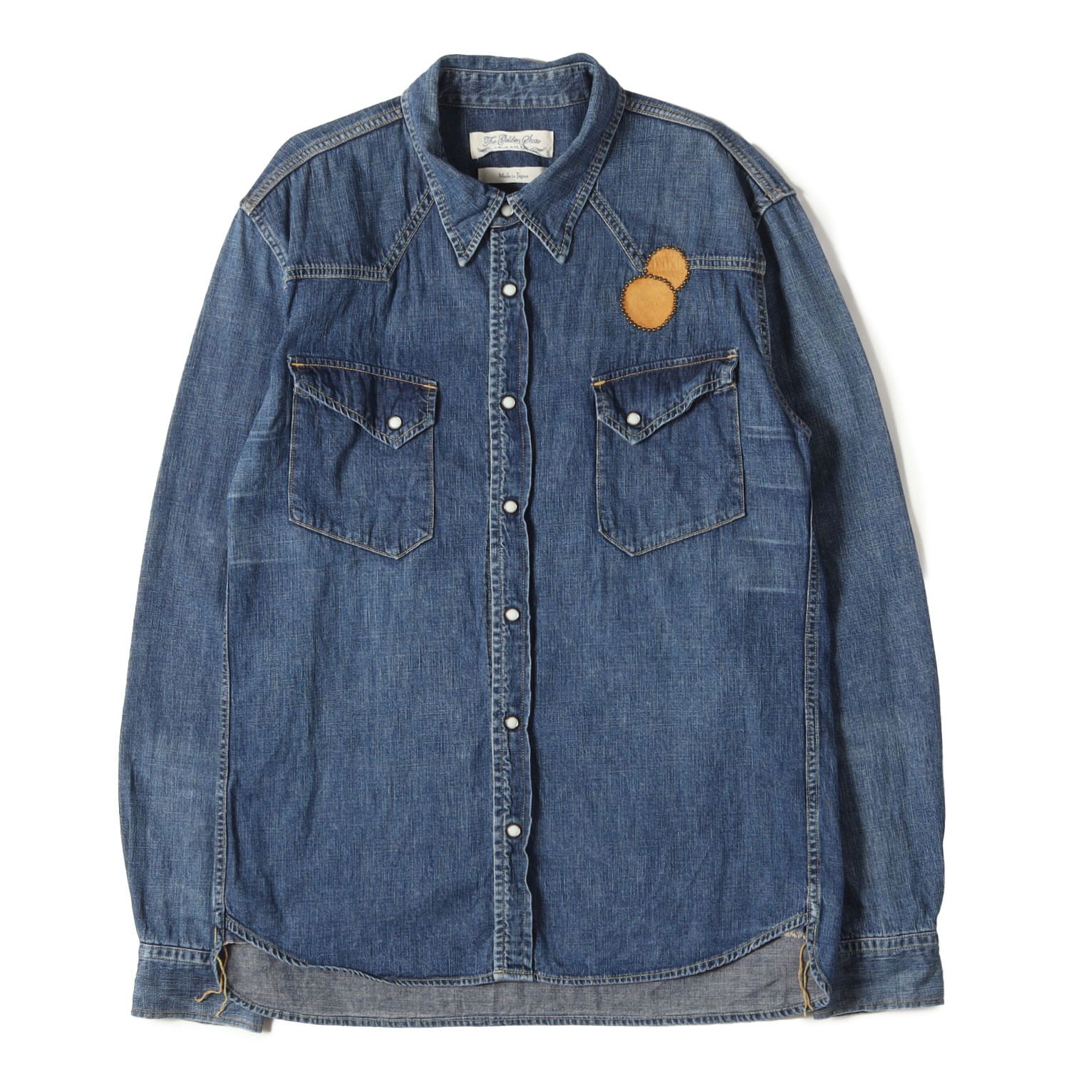 美品】REMI RELIEF レミレリーフ シャツ インディゴ サイズ:XL 