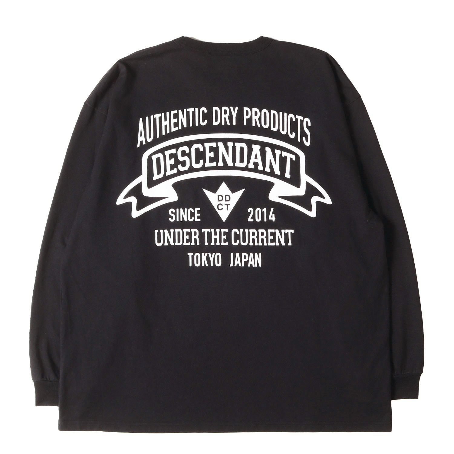 DESCENDANT ディセンダント Tシャツ ブラック 黒 サイズ:2 | 21AW