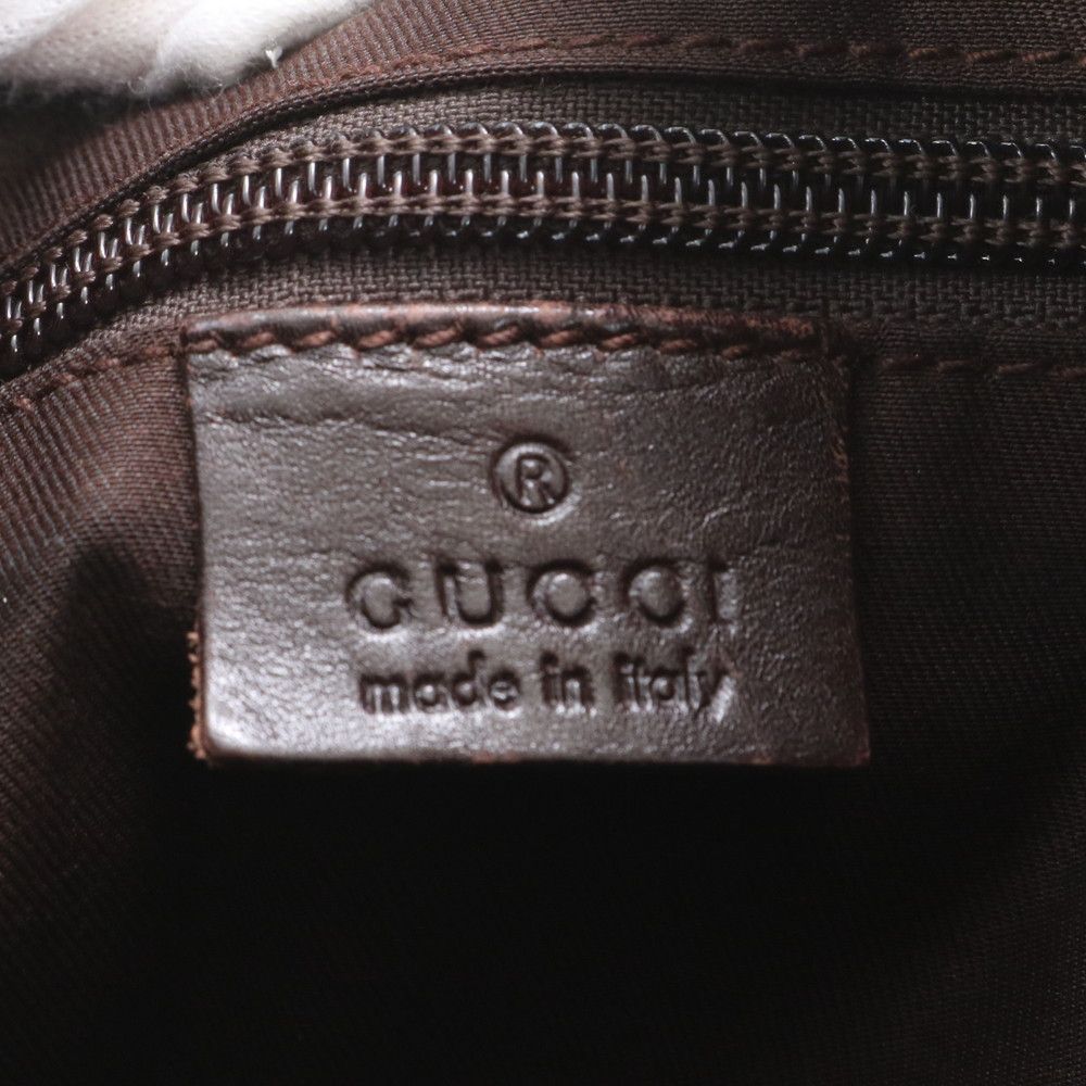 グッチ GGキャンバス 145857 レザー ショルダーバッグ 斜め掛け