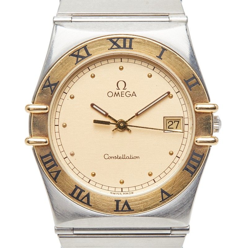 オメガ コンステレーション シルバー ゴールド ステンレススチール