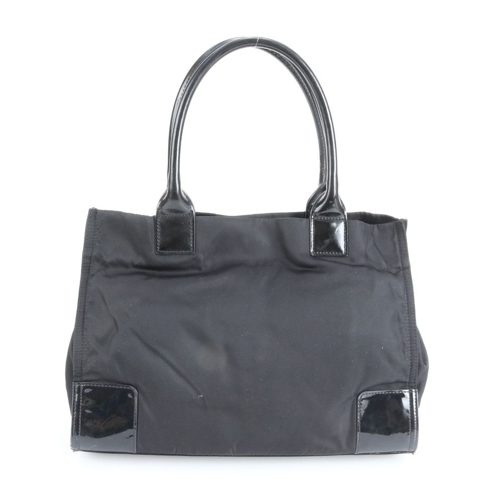 トリーバーチ エラ ダブルT レザー ナイロン トート バッグ 肩掛け