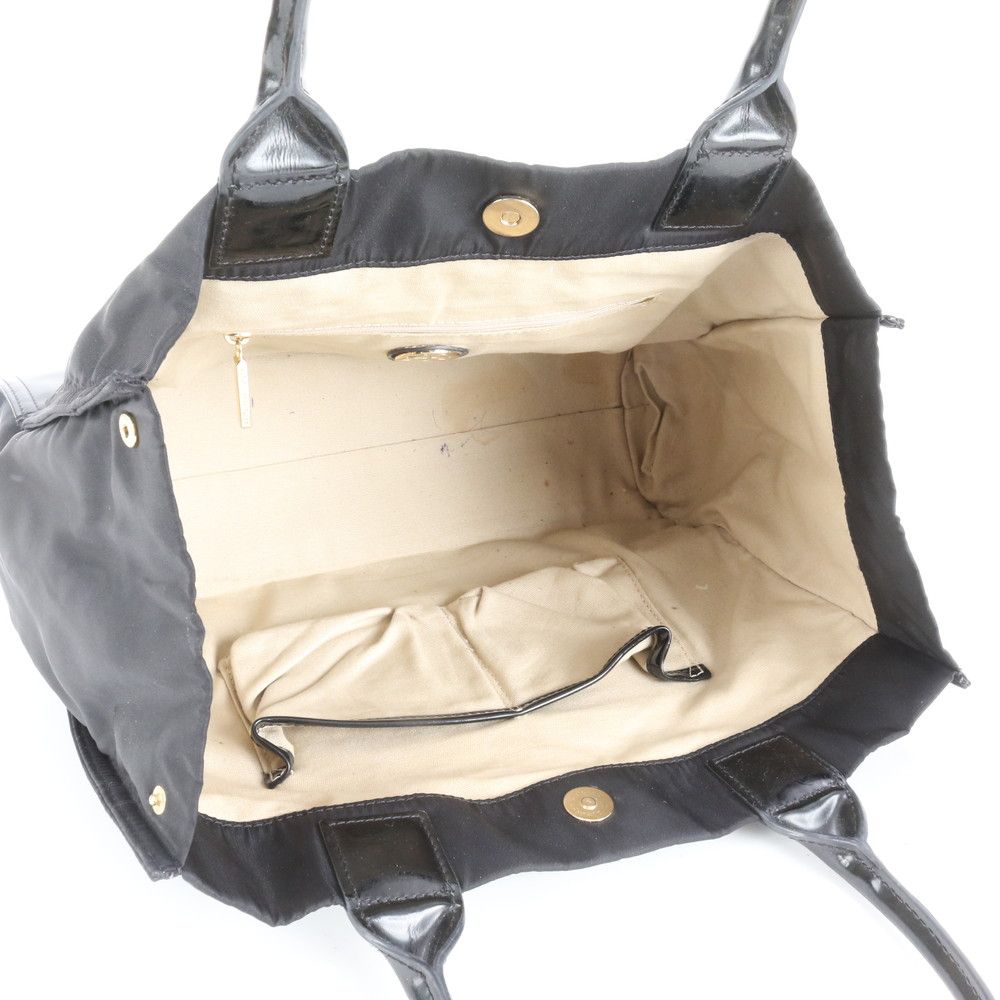 トリーバーチ エラ ダブルT レザー ナイロン トート バッグ 肩掛け