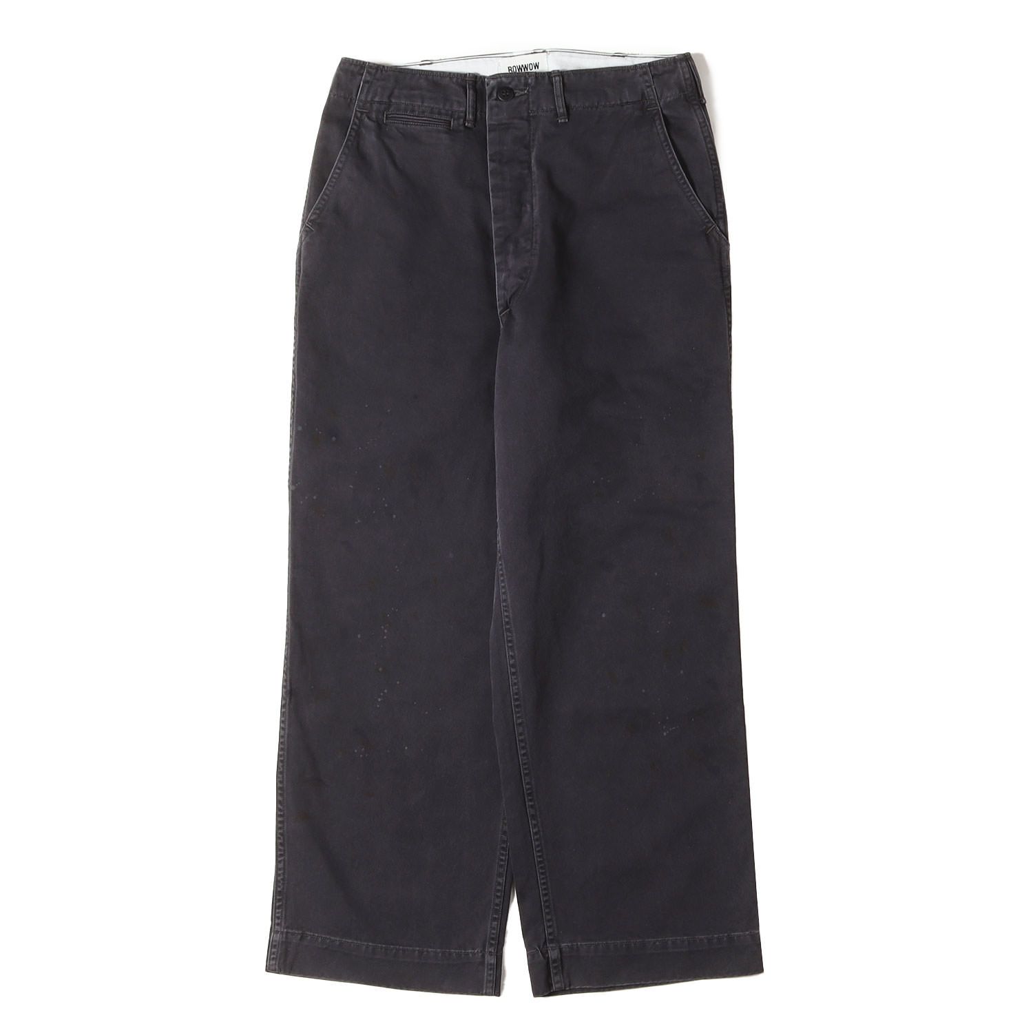 BOWWOW バウワウ パンツ ネイビー 紺 サイズ:M | 22AW フェード加工