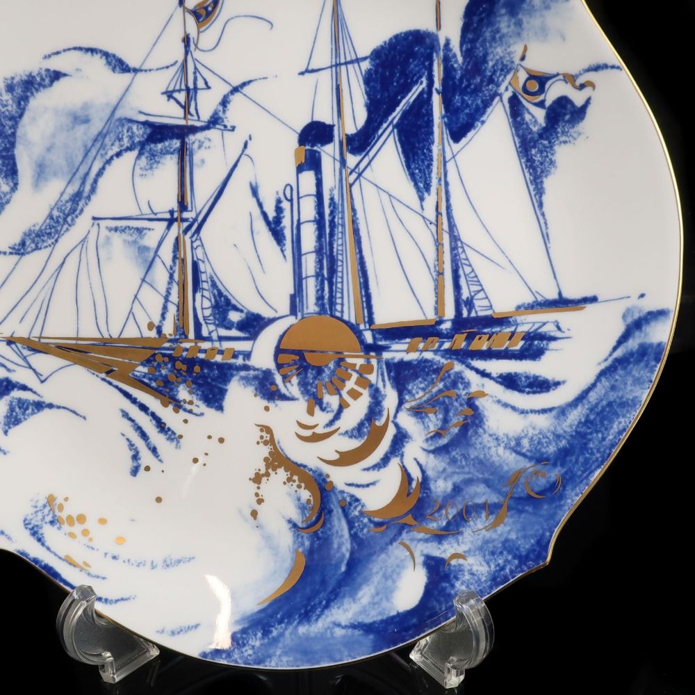 Meissen】マイセン 郵便蒸気船 ( ソルヴェイ号 ) 2001年イヤープレート