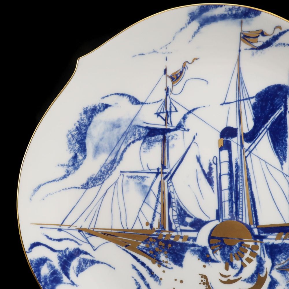 Meissen】マイセン 郵便蒸気船 ( ソルヴェイ号 ) 2001年イヤープレート