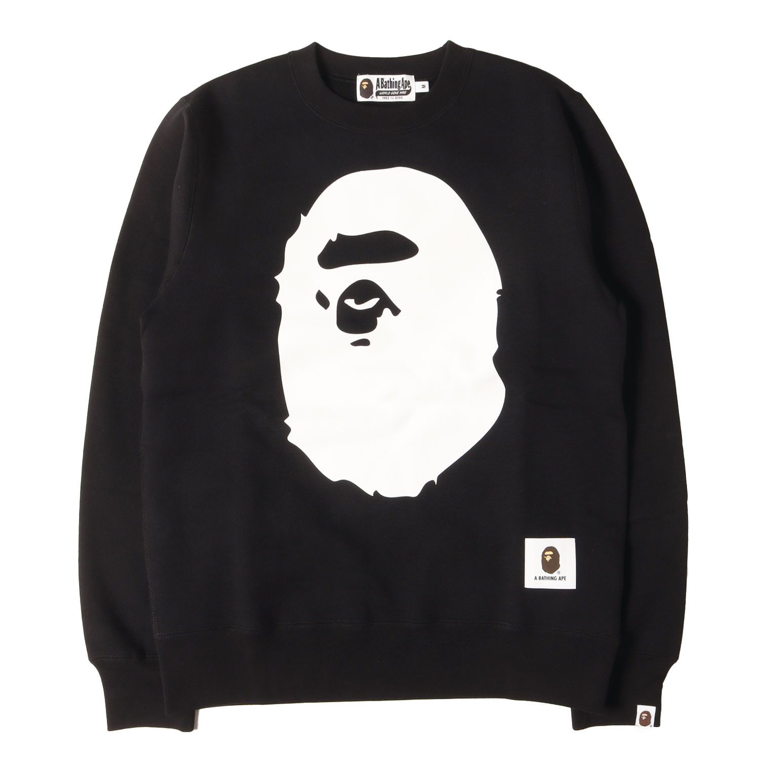 新品同様】A BATHING APE ア ベイシング エイプ スウェット ブラック