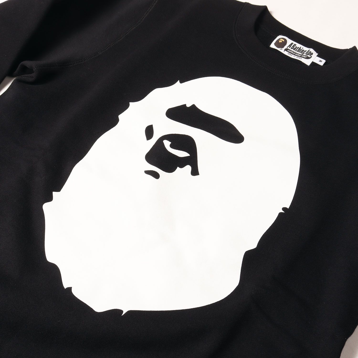 新品同様】A BATHING APE ア ベイシング エイプ スウェット ブラック