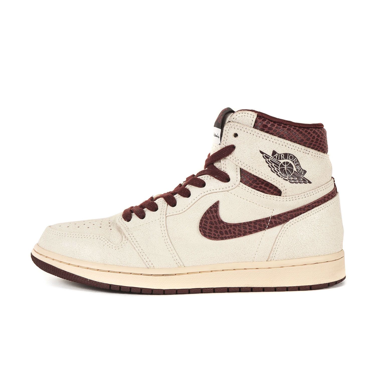 NIKE ナイキ セイル×ブラック×バーガンディー サイズ:US9(27cm) | ×A MA MANIRE AIR JORDAN 1 RETRO HIGH OG SP DO7097-100 | アママニエール コラボ バッシュ【メンズ】【中古】 NIKE ナイキ セイル×ブラック×バーガンディー サイズ:US9(27cm) | ×A