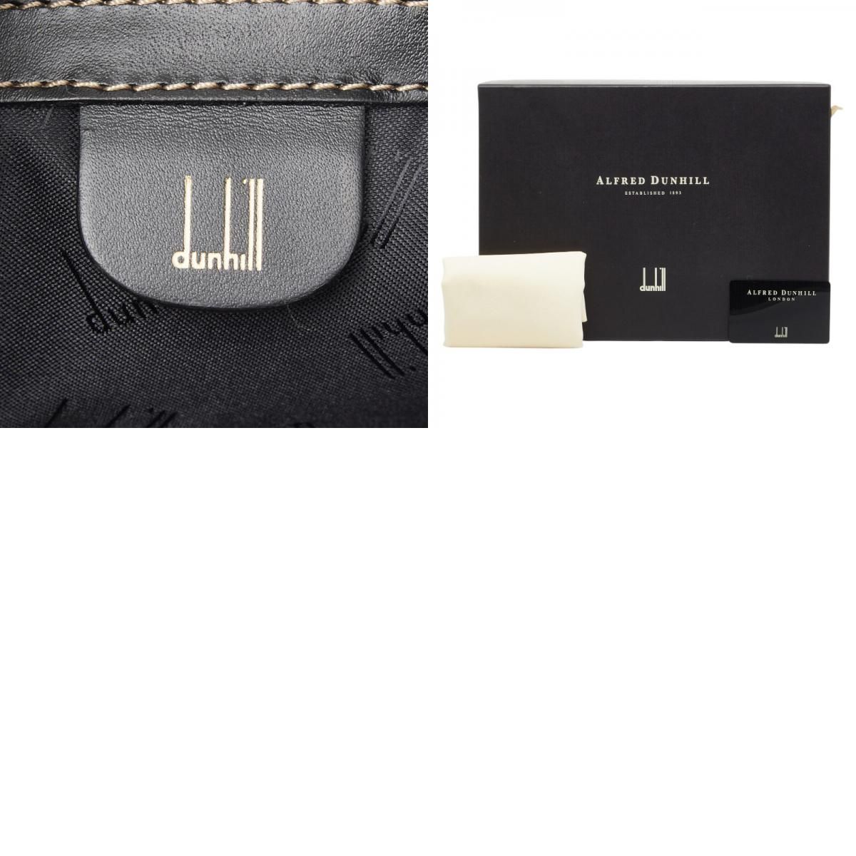 ダンヒル セカンドバッグ クラッチバッグ ブラック レザー メンズ