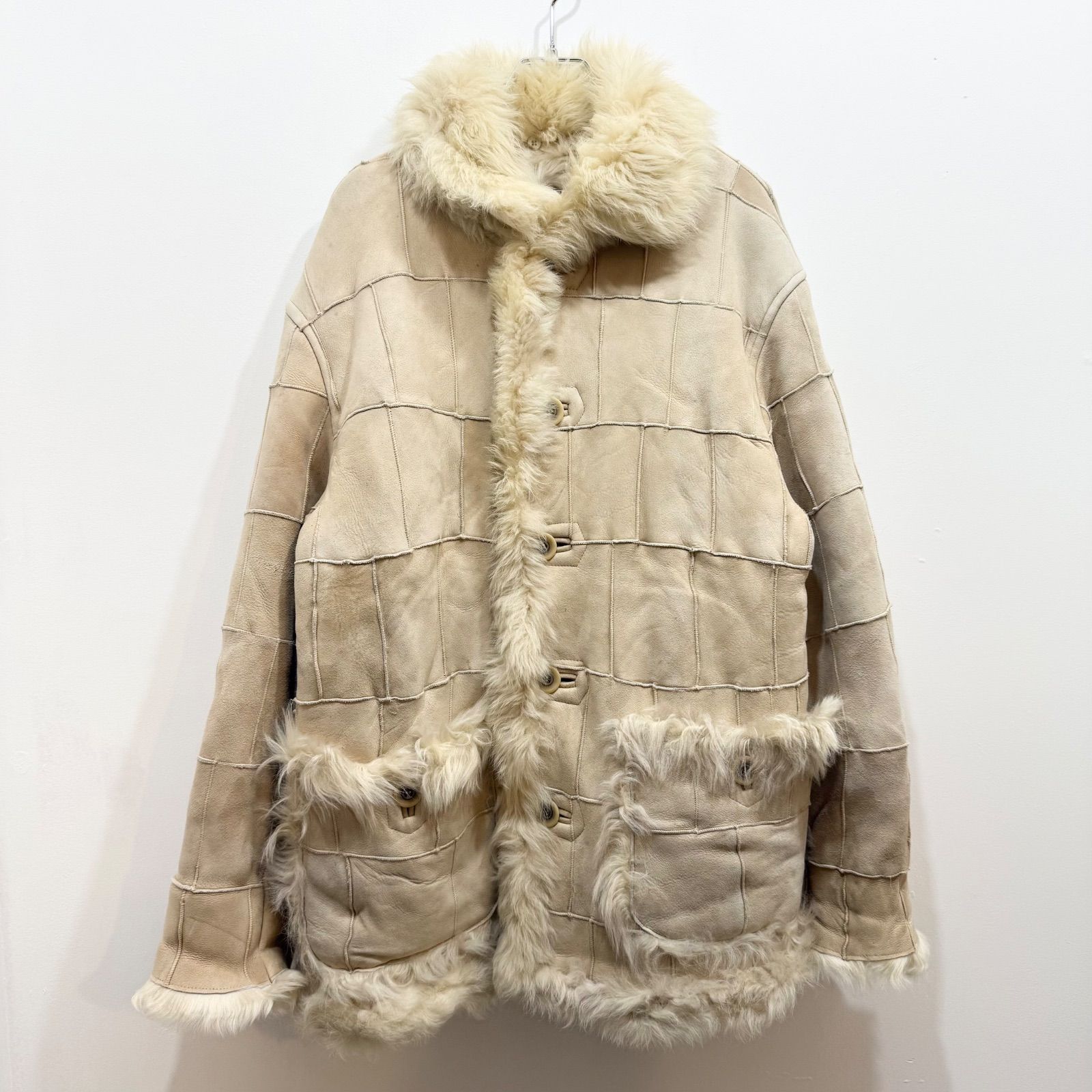 HAI SPORTING GEAR ISSEYMIYAKE 襟取り外し可能 パッチワーク ムートン