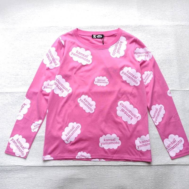 未使用 カンサイヤマモト 長袖Tシャツ M ピンク ロンT【空に浮かぶ 