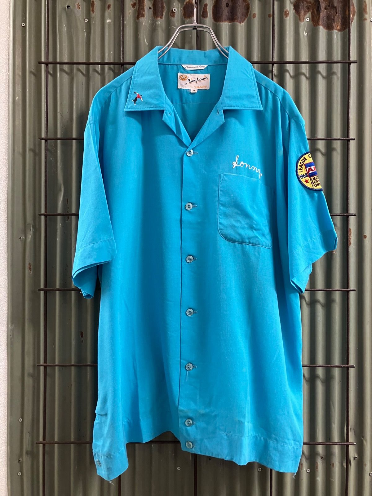 Vintage King Louie Bowling Shirt キングルイ ボーリングシャツ 刺繍