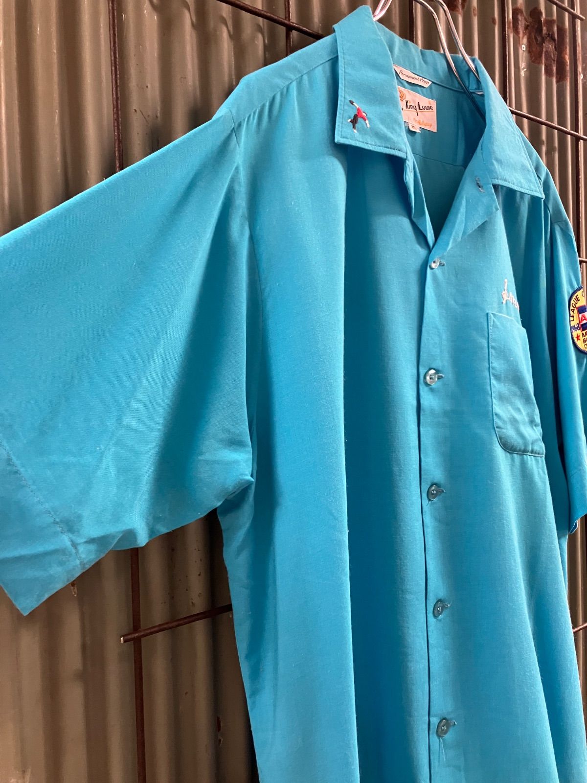 Vintage King Louie Bowling Shirt キングルイ ボーリングシャツ 刺繍