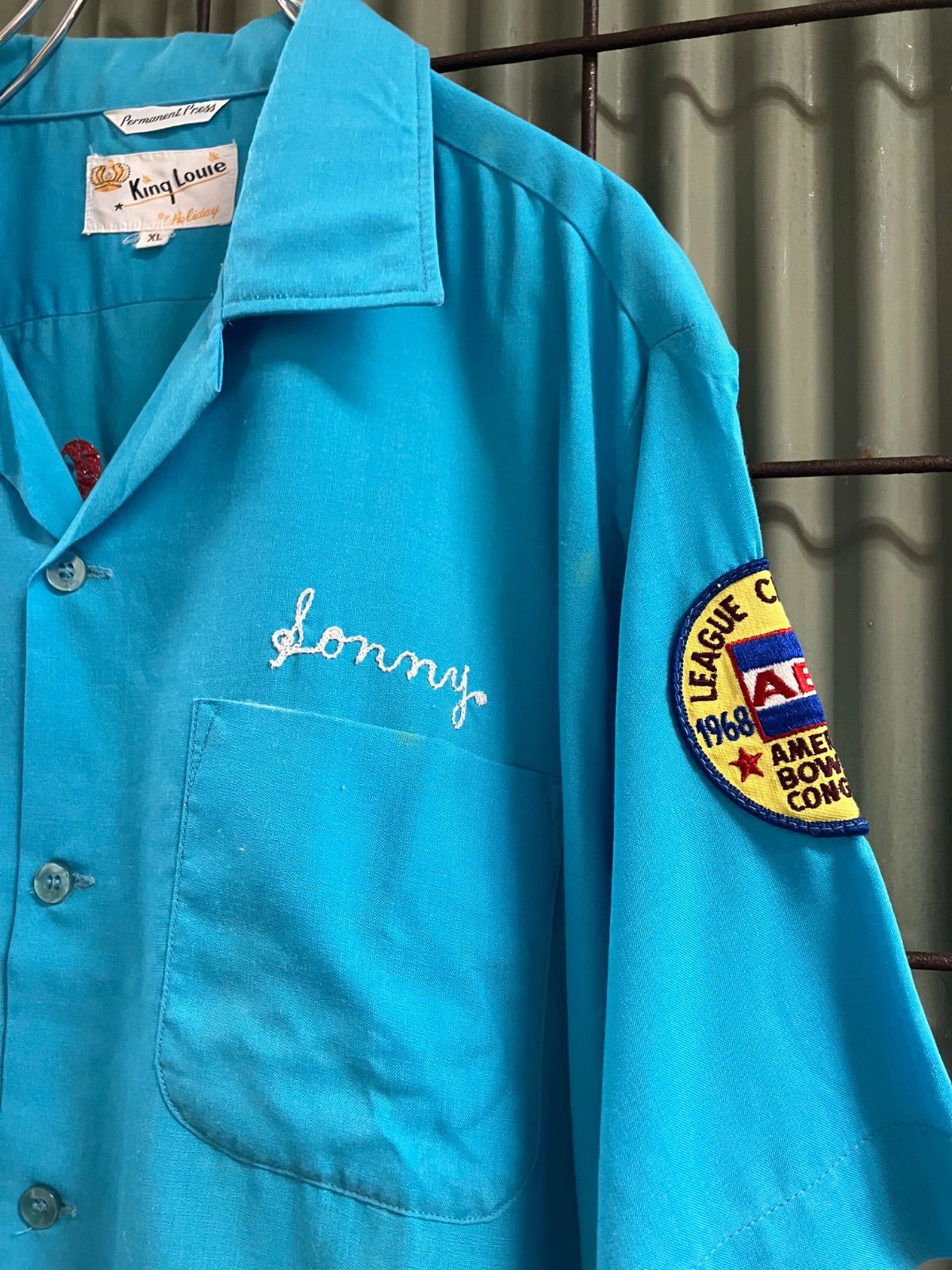 Vintage King Louie Bowling Shirt キングルイ ボーリングシャツ 刺繍