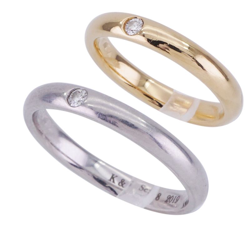 ハリーウィンストン HARRY WINSTON ラウンドカット・マリッジリング