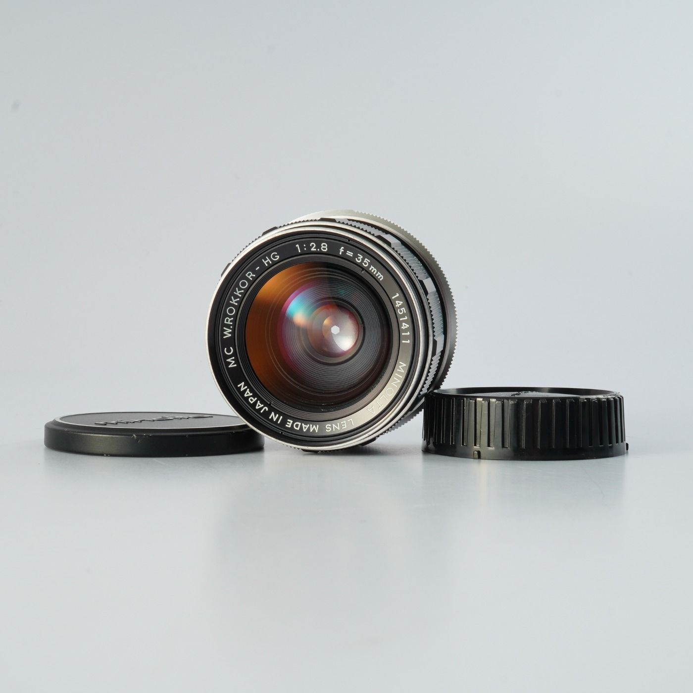 MINOLTA ミノルタ MC W.ROKKOR-HG 35mm F/2.8 単焦点レンズ - メルカリ