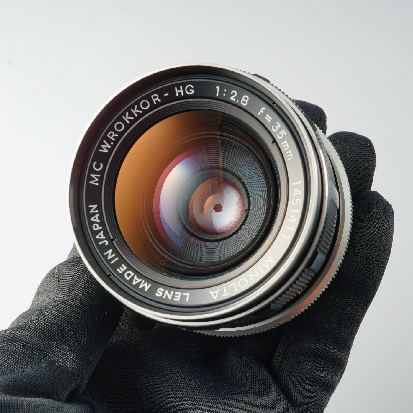 MINOLTA ミノルタ MC W.ROKKOR-HG 35mm F/2.8 単焦点レンズ - メルカリ