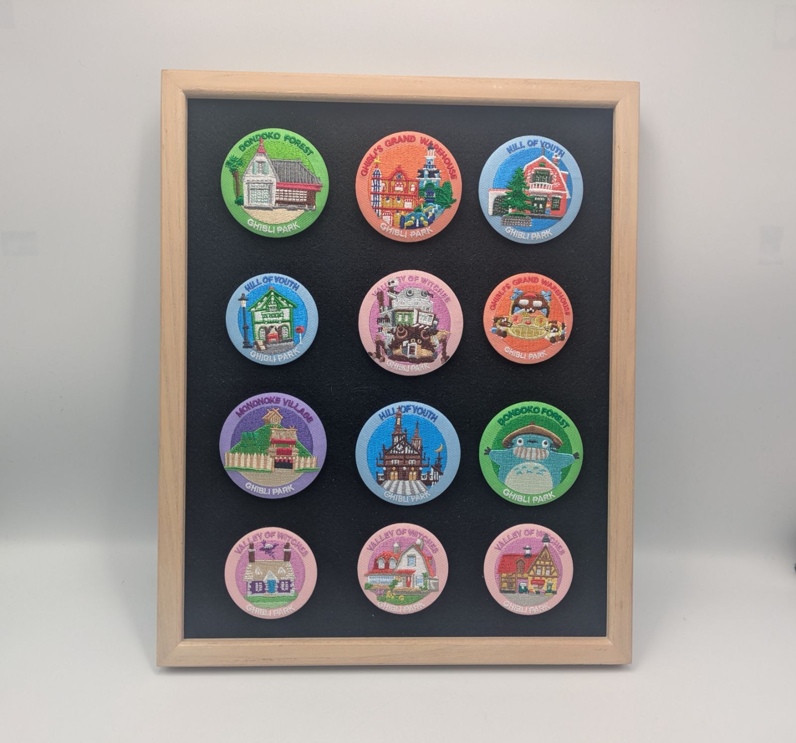 ジブリパーク限定 刺繍缶バッジ 大 7種 小5種 全12種セット となりの