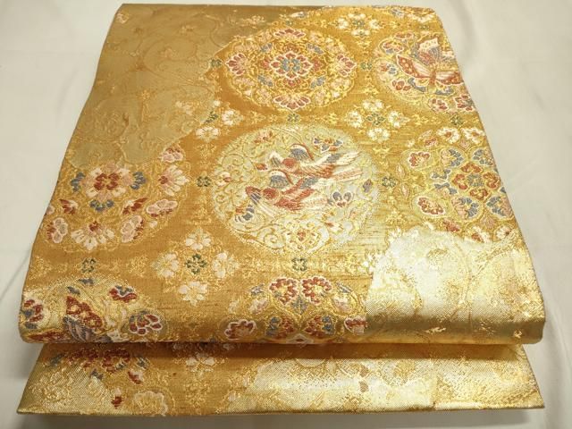 平和屋着物▽佐賀錦 六通柄袋帯 正倉院飛鳥花文 平和屋着物▽佐賀錦 六通柄袋帯 正倉院飛鳥花文