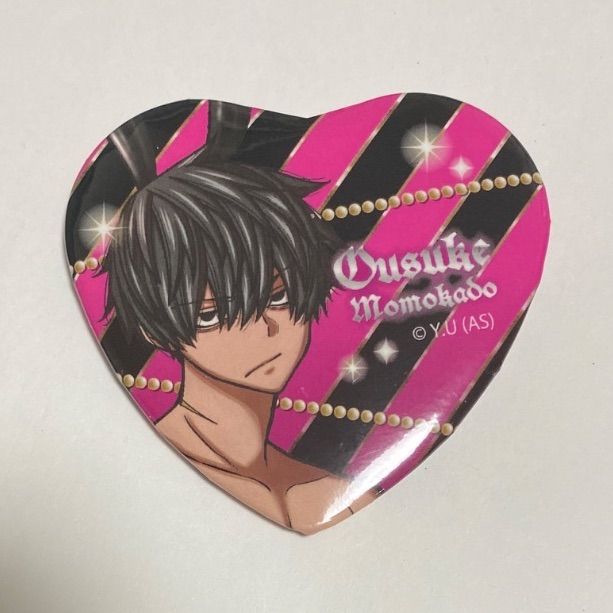 桃源暗鬼 桃角桜介 ハート缶バッジ バニー - メルカリ