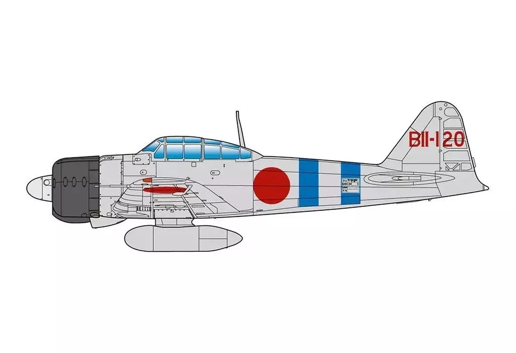 [중고] 프라모델 1/48 WW.II 일본 해군 0식 항공모함 기반 전투기 21식 제1공군 진주만 공격 [AE-42]