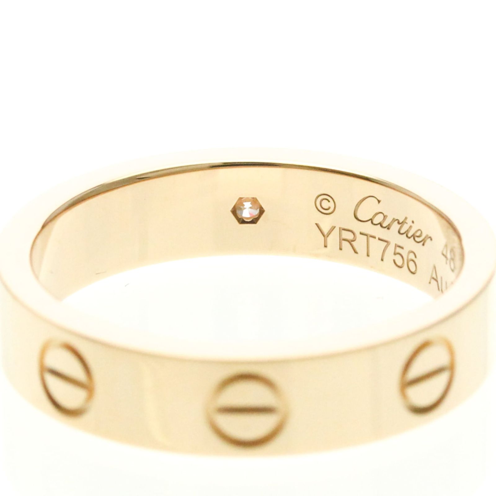 カルティエ(Cartier) ミニラブリング 1P ダイヤモンド B4050748 K18
