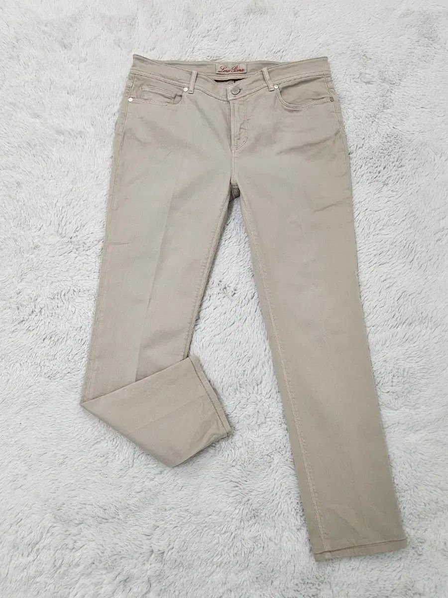 Loro ロロピアーナ Piana デニムパンツ ベージュ コットン 0 