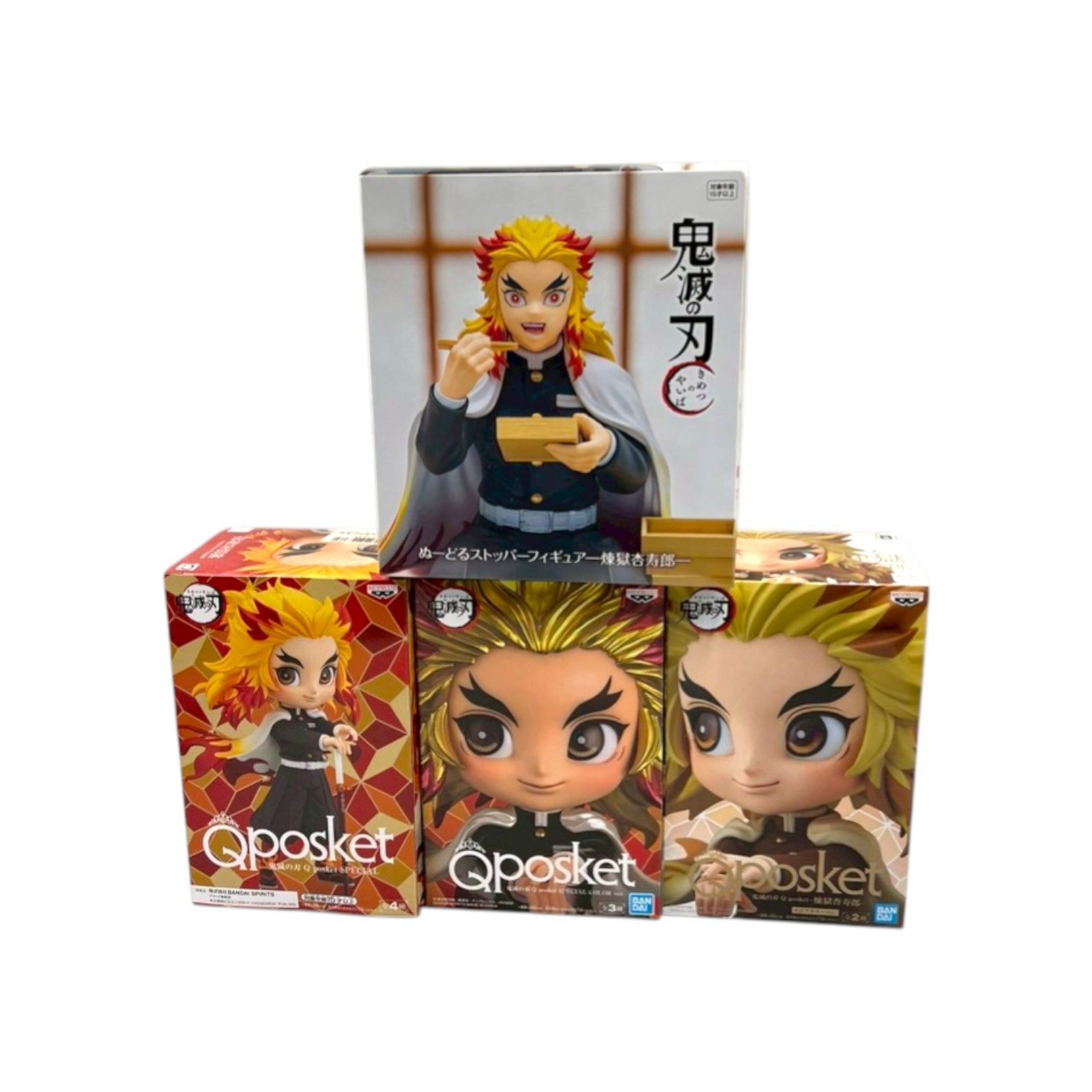 鬼滅の刃 煉獄杏寿郎 フィギュアセット Qposket ぬーどるストッパー