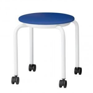 5営業日で発送 藤沢工業 TOKIO スツール JBM-C36TL-S インディゴブルー レザー 5脚入 2244894