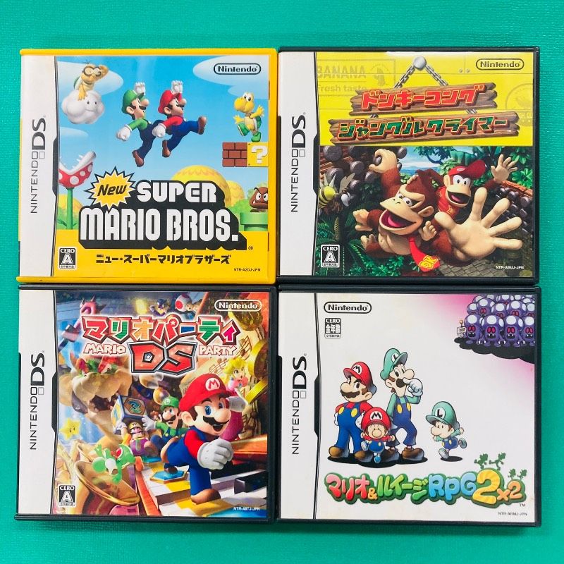 4点セット】【チラシあり】DS New スーパーマリオブラザーズ マリオ